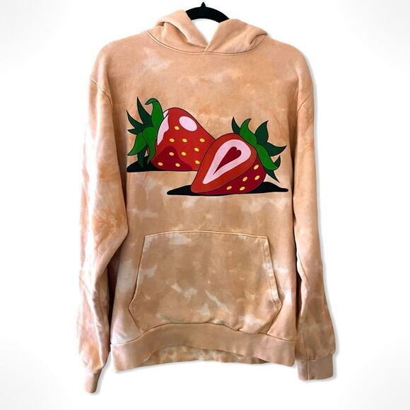 Late Lunch Spaced Out Hoodie sweatshirt strawberry dinosaur print men’s unisex S - Picture 3 of 9